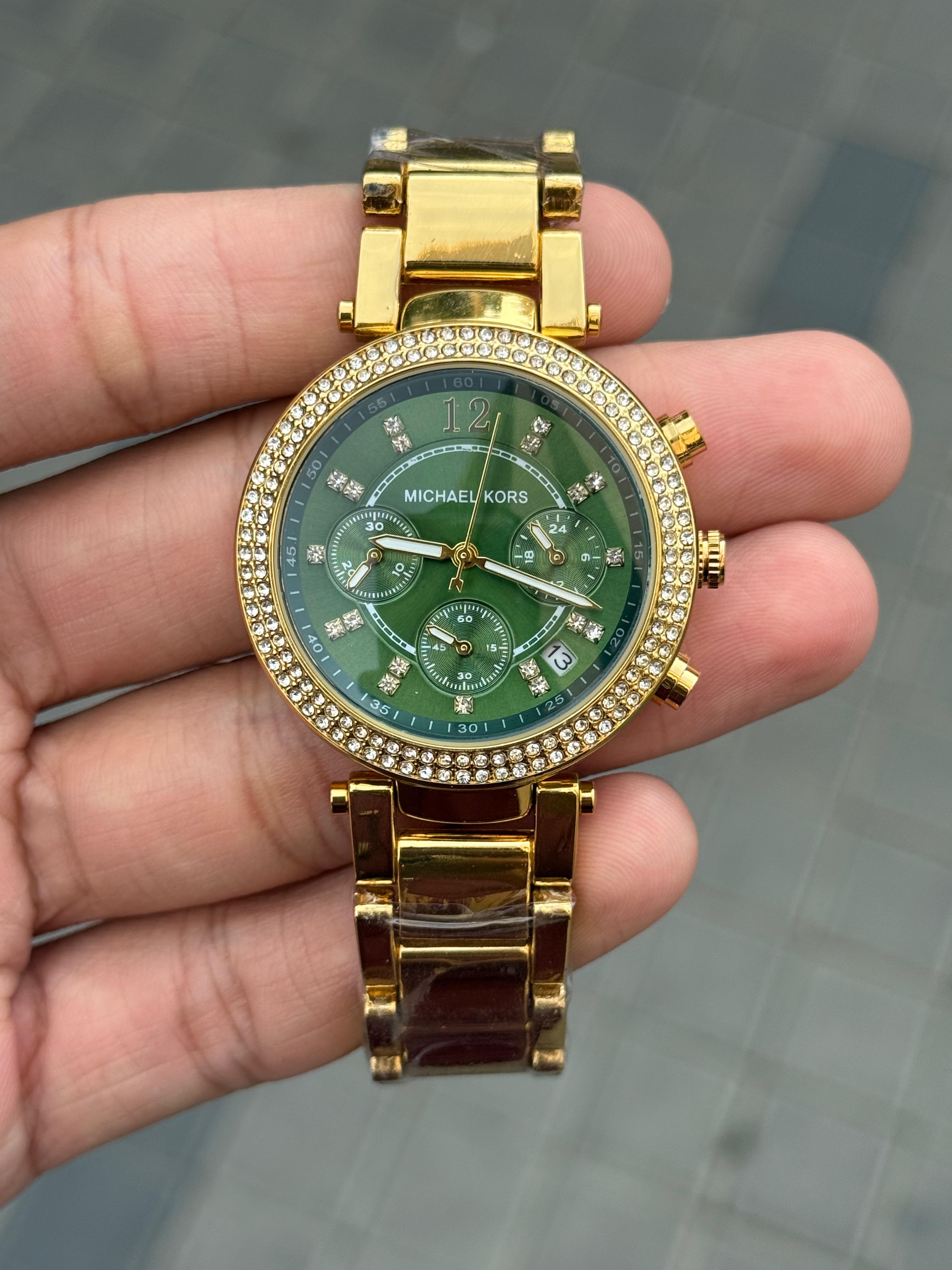 WG Miche_l Kors parker gold green