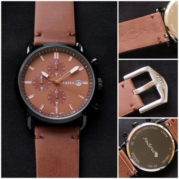 WG Fossiil Chronograph –  Brown Leather Edition