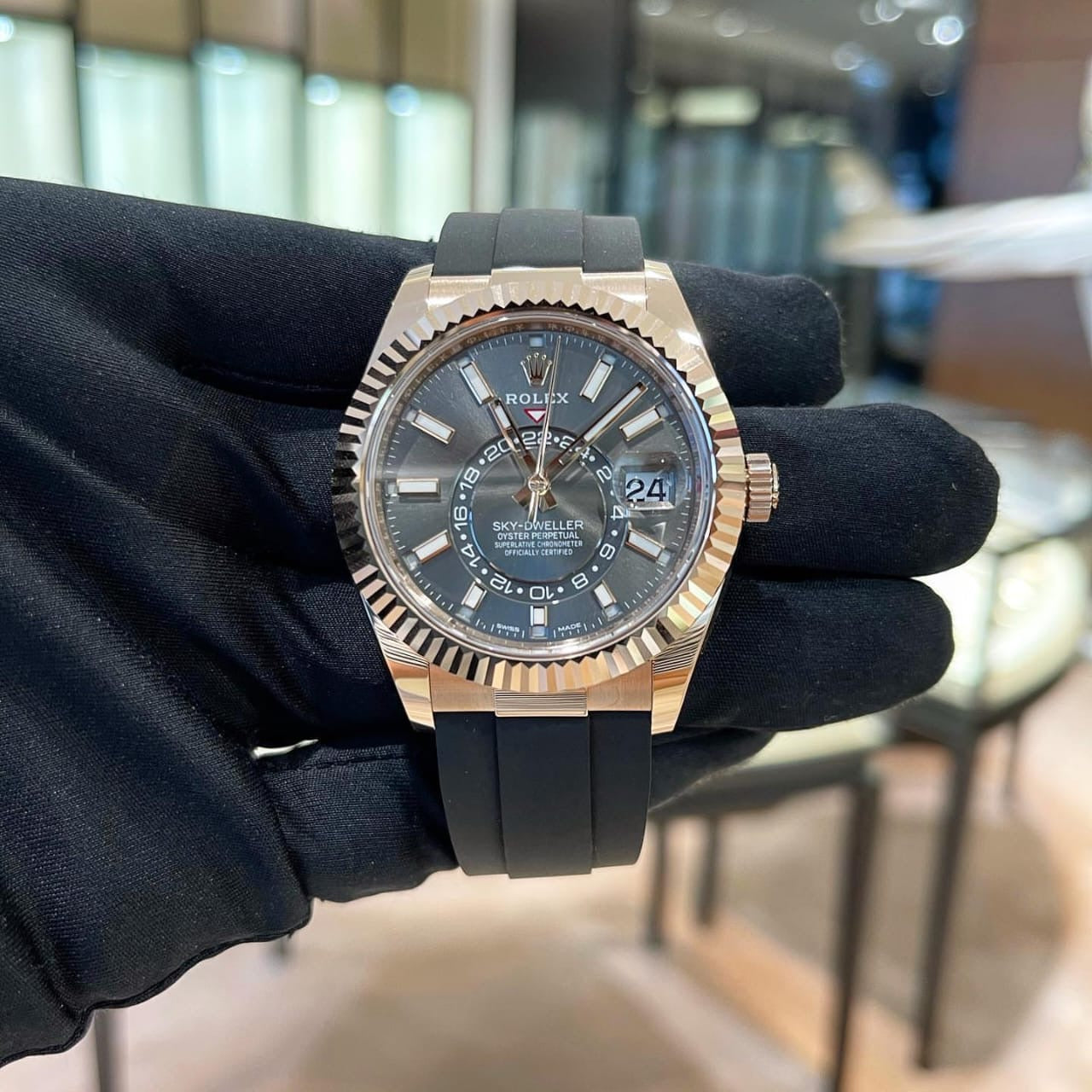 RLX Branded 7A Grey Dweler Watch