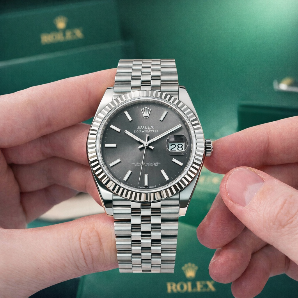 Rol_ex Just Date Silver Black