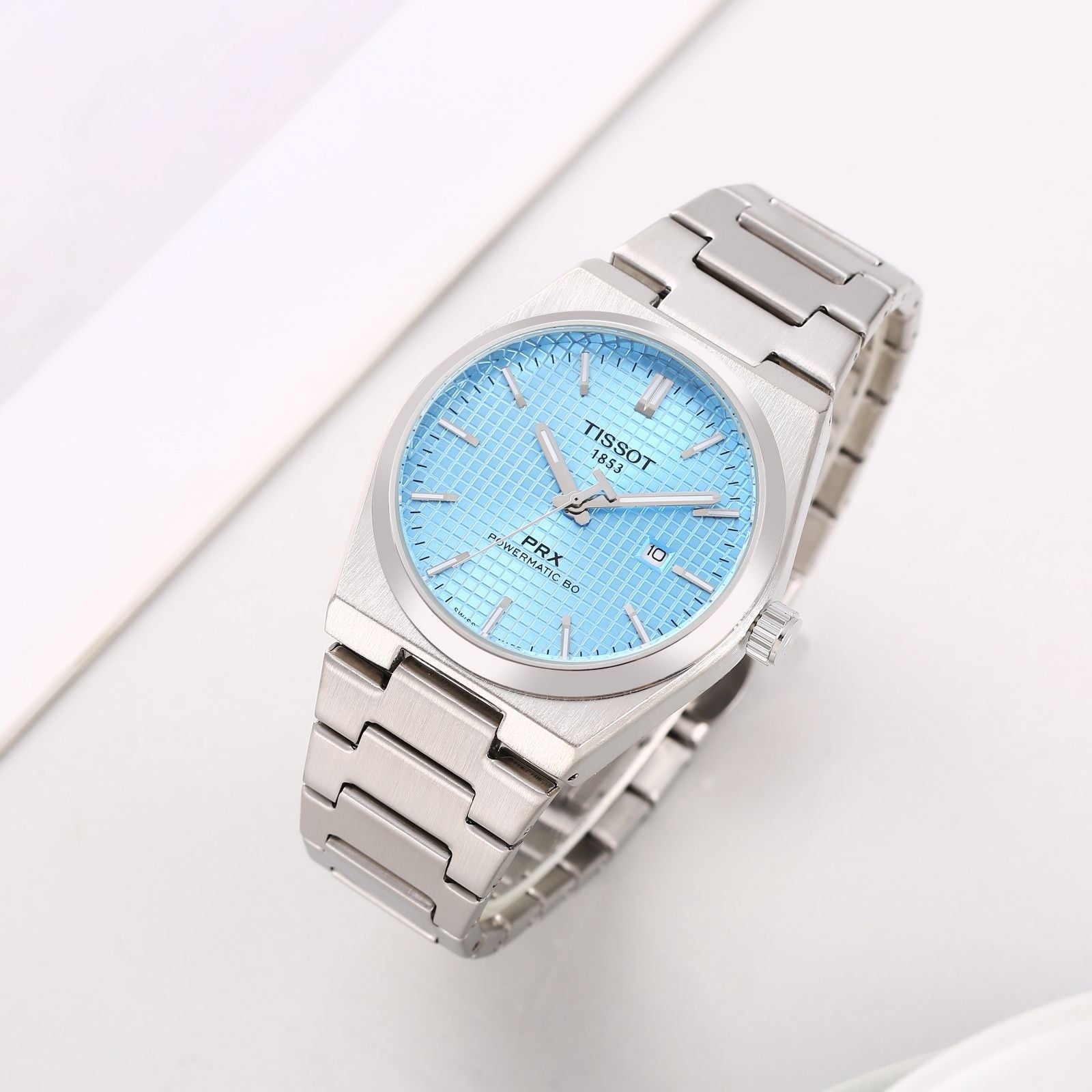 WG Tissot PRX Premiuim Watch  (Silver Blue )