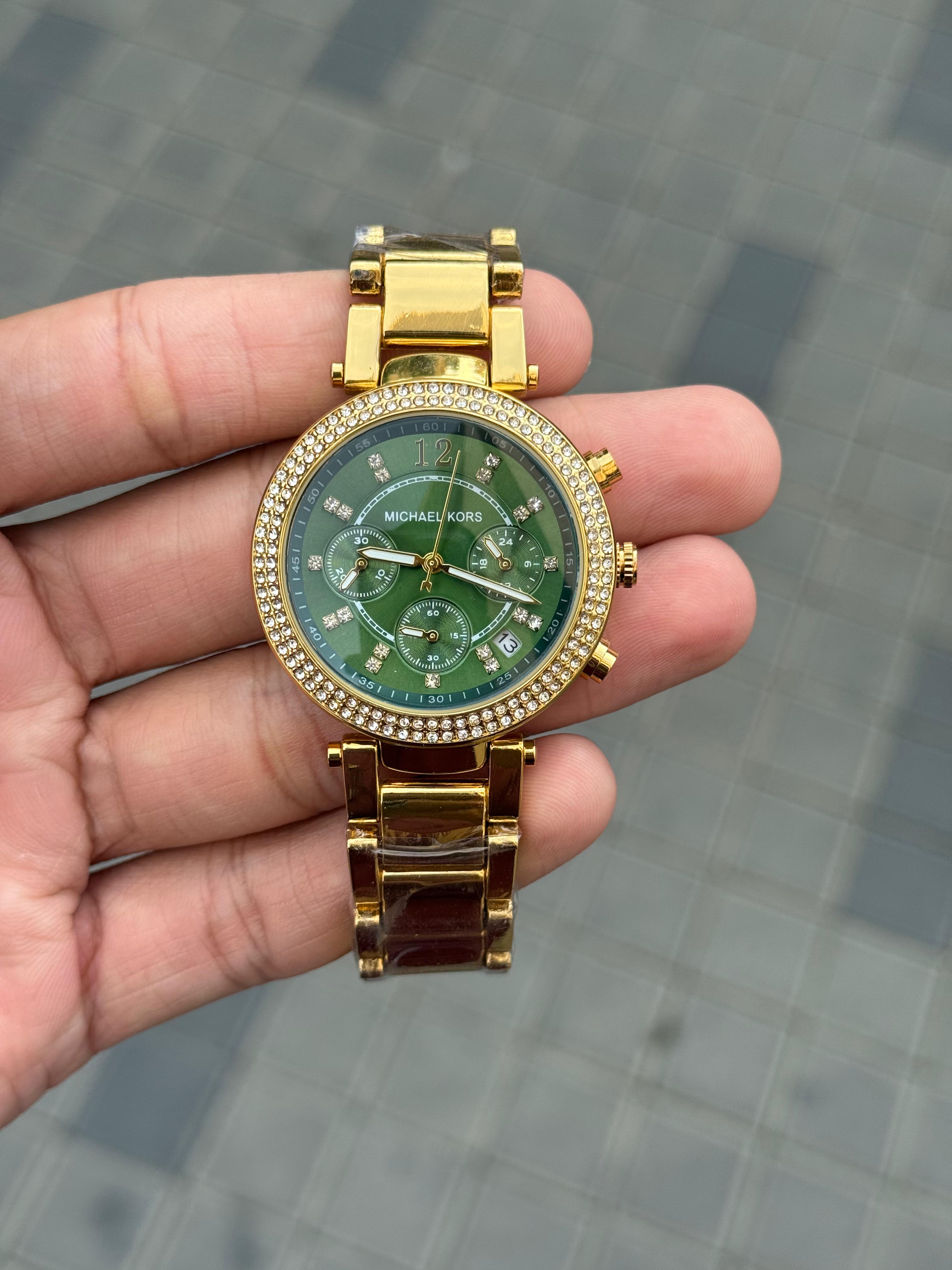WG Miche_l Kors parker gold green